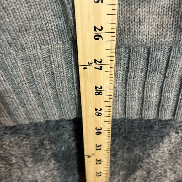 Joie Sweater Womens Small Gray Wool Cashmere Knit Pockets Ribbed Loose Fitting - Picture 8 of 9